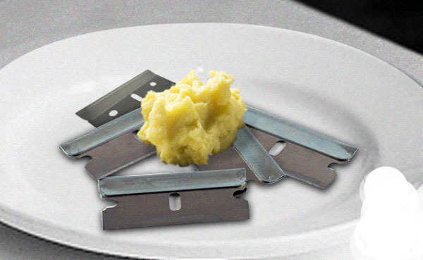 Your stomach acid can dissolve razor blades