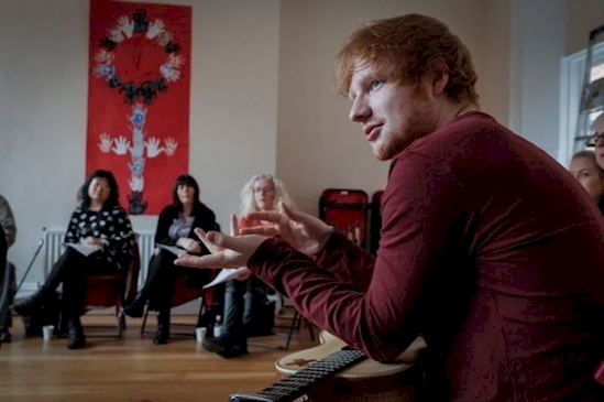 He Performs for the homeless